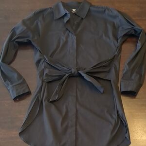 W by Worth Black Tie Front Tunic